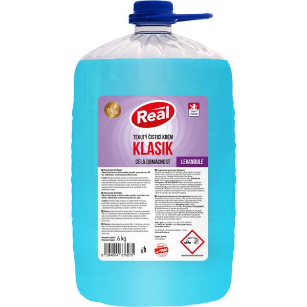 Cist.pr.tek.REAL 6kg levandule klas